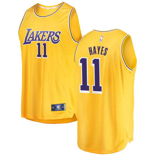 Jaxson Hayes Los Angeles Lakers Fanatics Branded 2018/19 Fast Break Replica Jersey Gold - Icon Edition