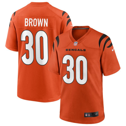 Chase Brown Cincinnati Bengals Nike Youth Alternate Game Jersey - Orange