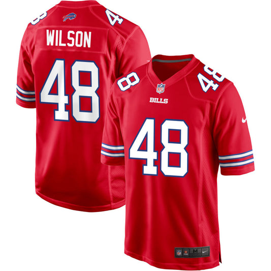 Joel Wilson Buffalo Bills Nike Alternate Game Jersey - Red