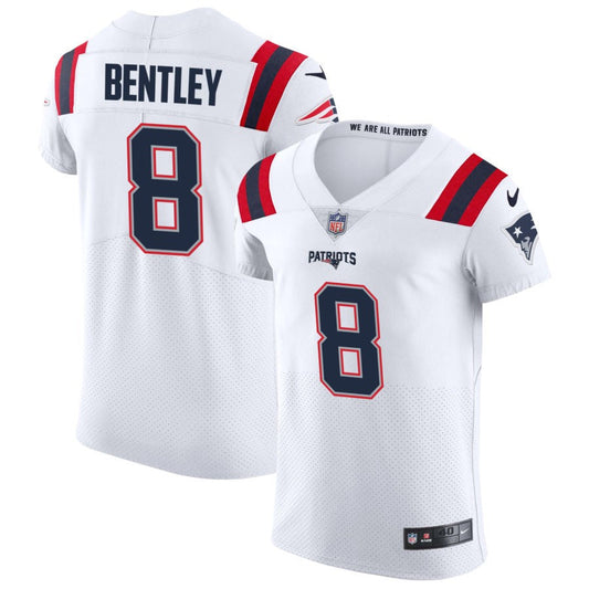 Ja'Whaun Bentley New England Patriots Nike Vapor Elite Jersey - White
