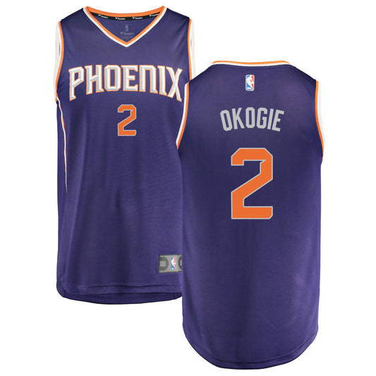 Josh Okogie Phoenix Suns Fanatics Branded Fast Break Replica Jersey Purple - Icon Edition