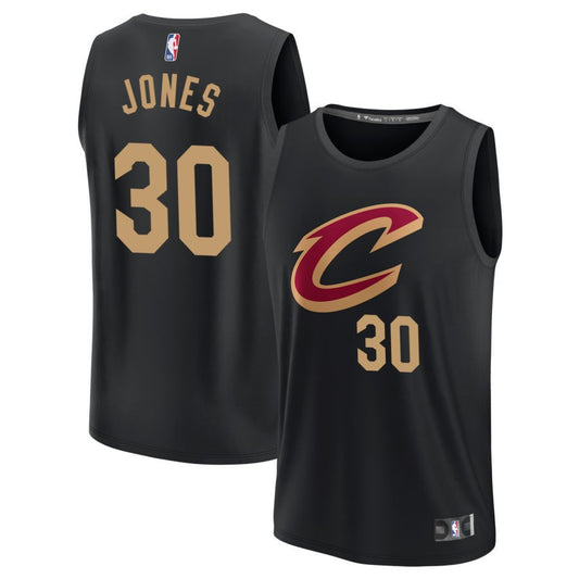 Damian Jones Cleveland Cavaliers Fanatics Branded Youth Fast Break Replica Jersey - Statement Edition - Black