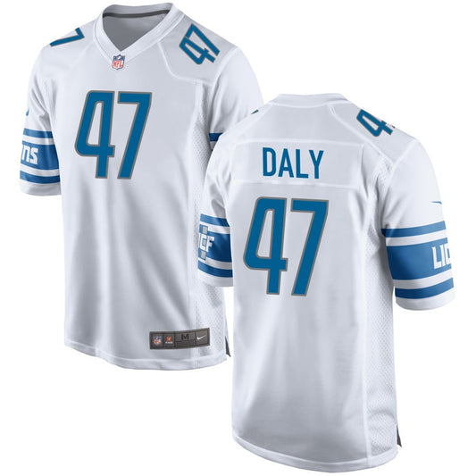 Scott Daly Detroit Lions Nike Game Jersey - White