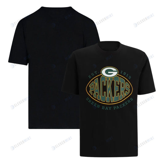 Green Bay Packers Est.1919 Trap T-Shirt - Black