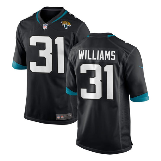 Darious Williams Jacksonville Jaguars Nike Youth Team Color Game Jersey - Black