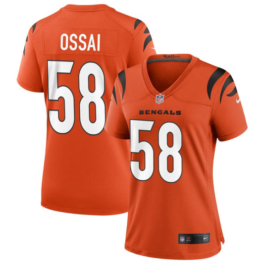 Joseph Ossai Cincinnati Bengals Nike Women's Alternate Game Jersey - Orange