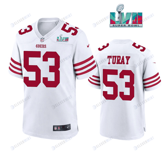 Kemoko Turay 53 San Francisco 49Ers Super Bowl LVII White Men Game Jersey
