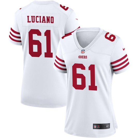 Corey Luciano San Francisco 49ers Nike Women's Game Jersey - White