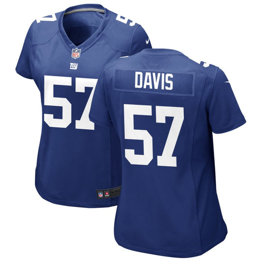 Jarrad Davis New York Giants Nike Women's Jersey - Royal