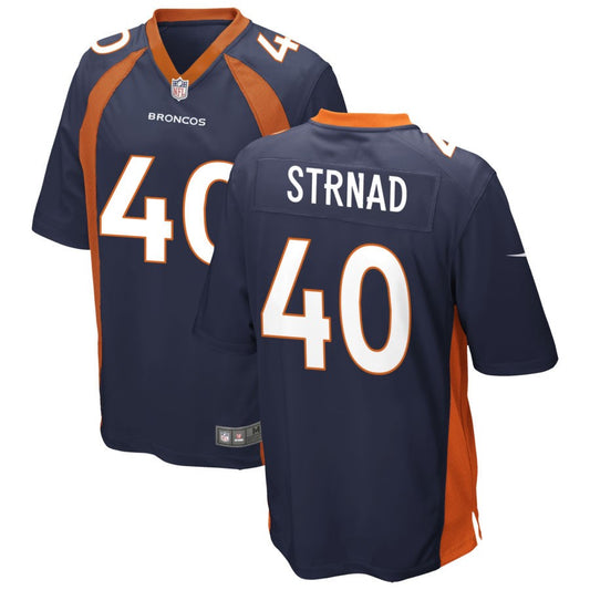 Justin Strnad Denver Broncos Nike Alternate Game Jersey - Navy