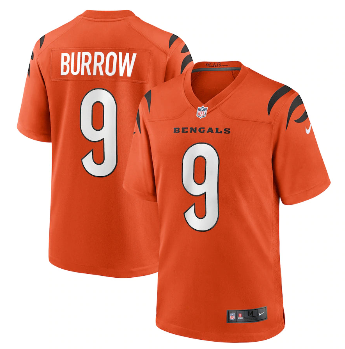 Men's Cincinnati Bengals Joe Burrow Game Jersey Orange
