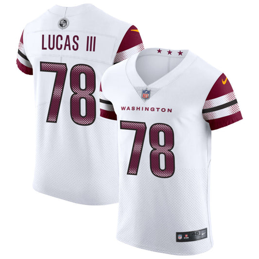 Cornelius Lucas III Washington Commanders Nike Vapor Untouchable Elite Jersey - White