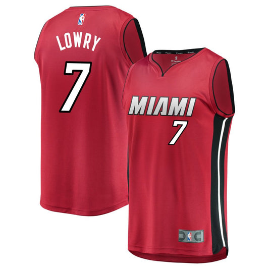 Kyle Lowry Miami Heat Fanatics Branded Youth Fast Break Replica Jersey Red - Statement Edition