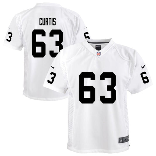 McClendon Curtis Las Vegas Raiders Nike Youth Team Game Jersey - White