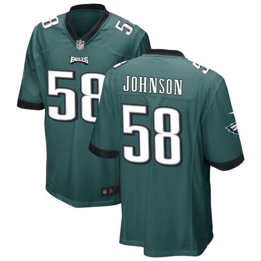 Kyron Johnson Philadelphia Eagles Nike Game Jersey - Midnight Green