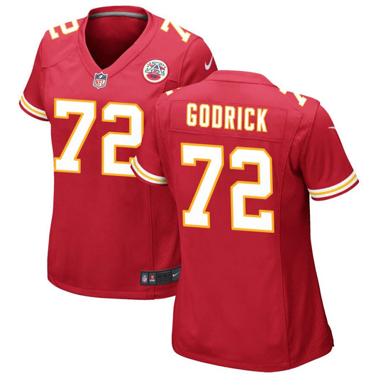 Jason Godrick Kansas City Chiefs Nike Women's Game Jersey - Red