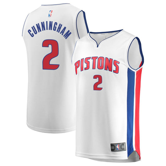 Cade Cunningham  Detroit Pistons Fanatics Branded Youth Fast Break Replica Jersey - Association Edition - White