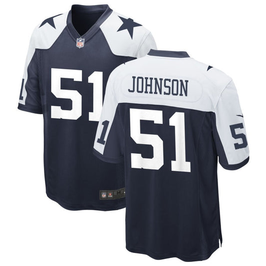 Durrell Johnson Dallas Cowboys Nike Alternate Game Jersey - Navy