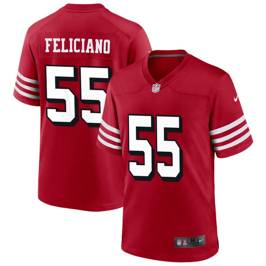 Jon Feliciano San Francisco 49ers Nike Alternate Game Jersey - Scarlet