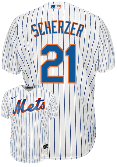 Max Scherzer Jersey - NY Mets Replica Adult Home Jersey