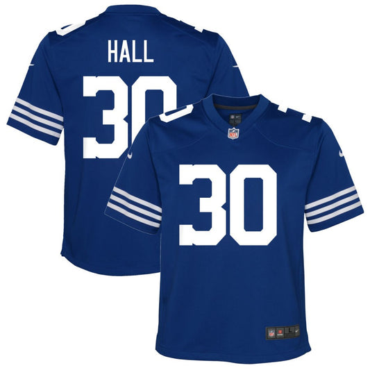 Darren Hall Indianapolis Colts Nike Youth Alternate Game Jersey - Royal