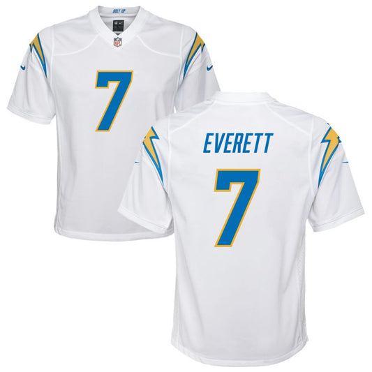 Gerald Everett Los Angeles Chargers Nike Youth Game Jersey - White