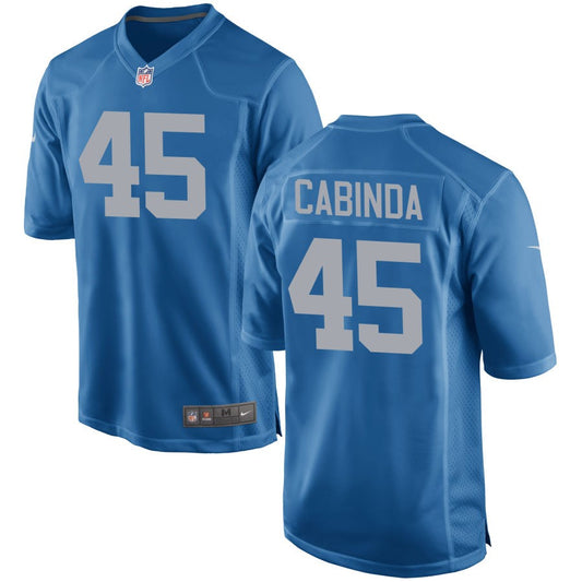 Jason Cabinda Detroit Lions Nike Throwback Game Jersey - Blue