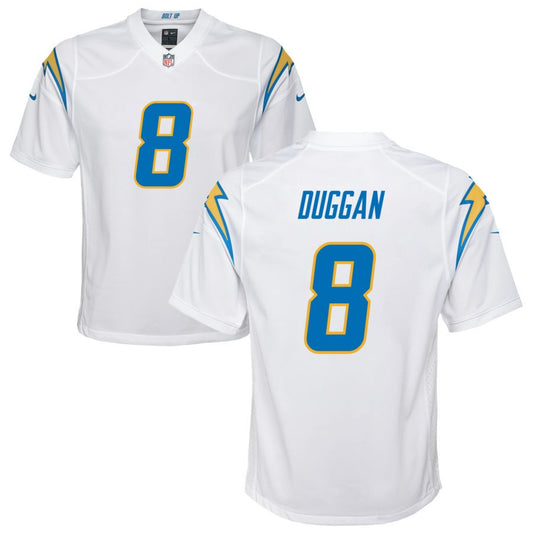 Max Duggan Los Angeles Chargers Nike Youth Game Jersey - White