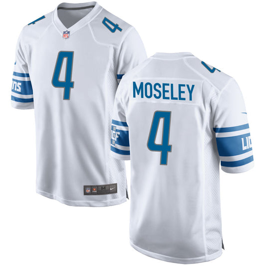 Emmanuel Moseley Detroit Lions Nike Game Jersey - White