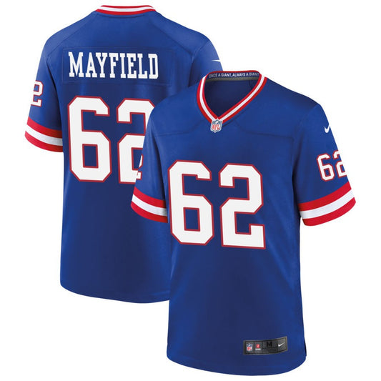 Jalen Mayfield New York Giants Nike Classic Game Jersey - Royal