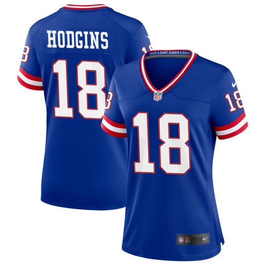 Isaiah Hodgins New York Giants Nike Women's Classic Game Jersey - Royal