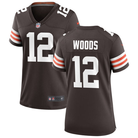 Michael Woods Nike Cleveland Browns Women's Game Jersey - Brown