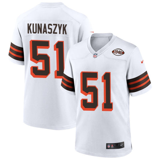 Jordan Kunaszyk Cleveland Browns Nike 1946 Collection Alternate Jersey - White