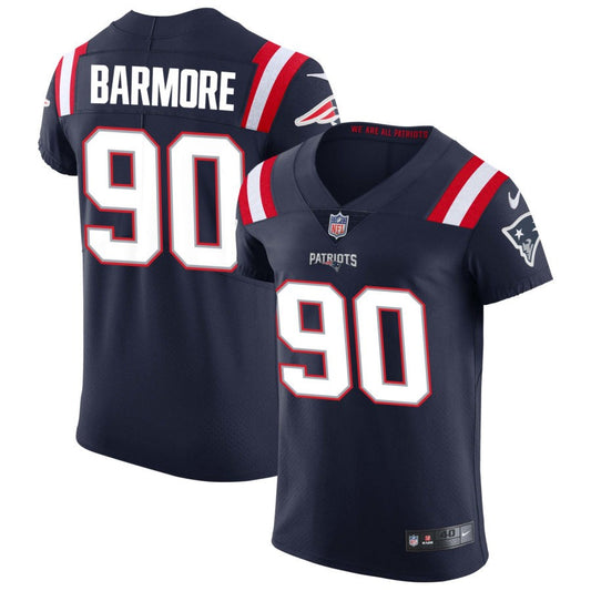 Christian Barmore New England Patriots Nike Vapor Elite Jersey - Navy