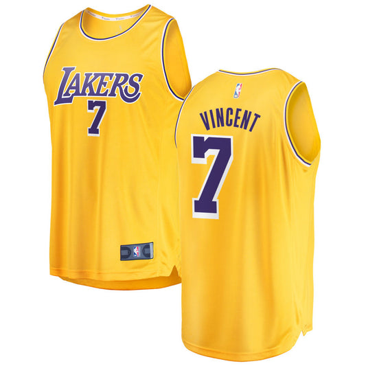 Gabe Vincent Los Angeles Lakers Fanatics Branded Youth 2018/19 Fast Break Replica Jersey Gold - Icon Edition