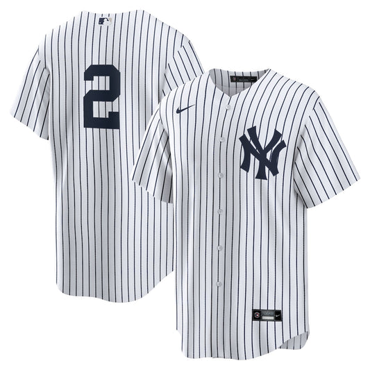 Men's Derek Jeter Nike Yankees Hall Of Fame Induction Replica Jersey - White