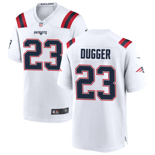 Kyle Dugger New England Patriots Nike Game Jersey - White