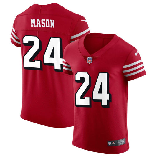 Jordan Mason San Francisco 49ers Nike Alternate Vapor Elite Jersey - Scarlet