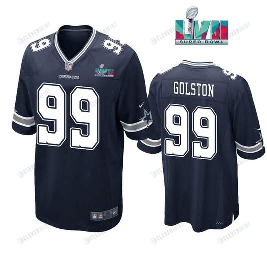 Chauncey Golston 99 Dallas Cowboys Super Bowl LVII Super Bowl LVII Navy Men Game Jersey