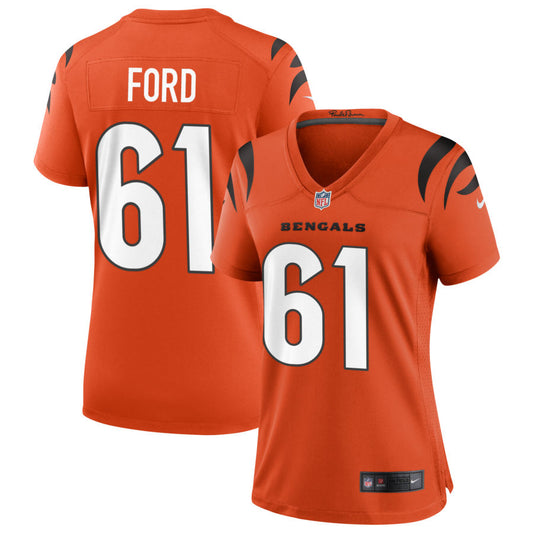 Cody Ford Cincinnati Bengals Nike Women's Alternate Game Jersey - Orange